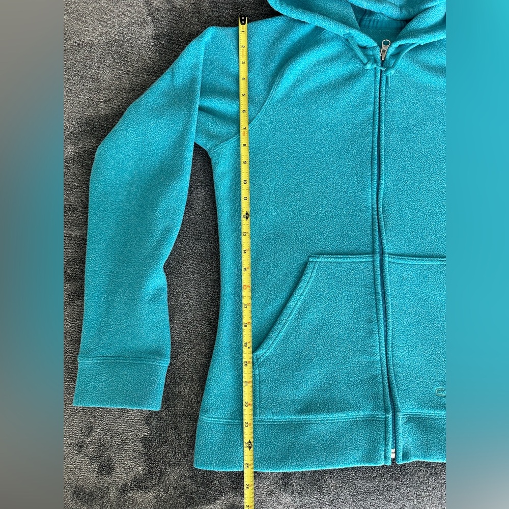 Carhartt - Women's Teal Full Zip Logo Soft Fleece Hoodie , Medium (8/10) - Picture 8 of 10